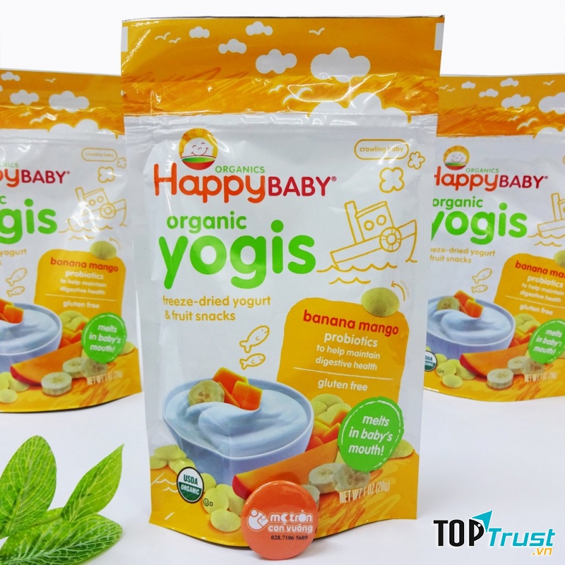Sữa chua khô Happy Baby vị chuối, xoài