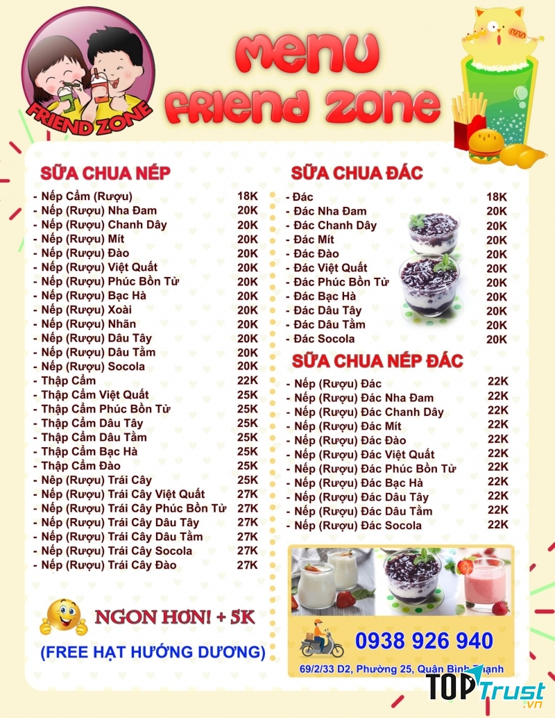 Sữa Chua Nếp Cẩm Friend Zone