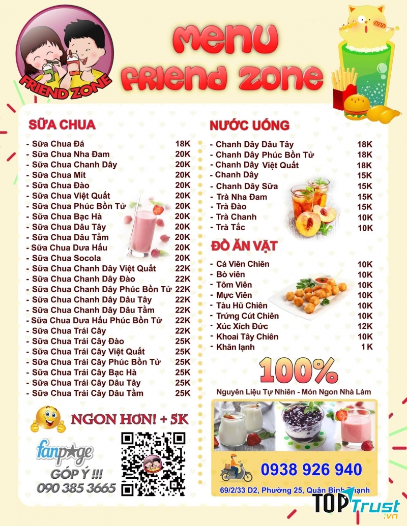Sữa Chua Nếp Cẩm Friend Zone
