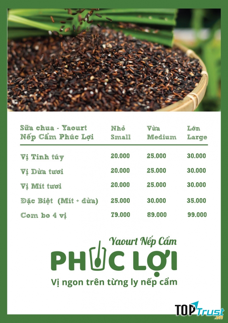 Yaourt nếp cẩm Phúc Lợi