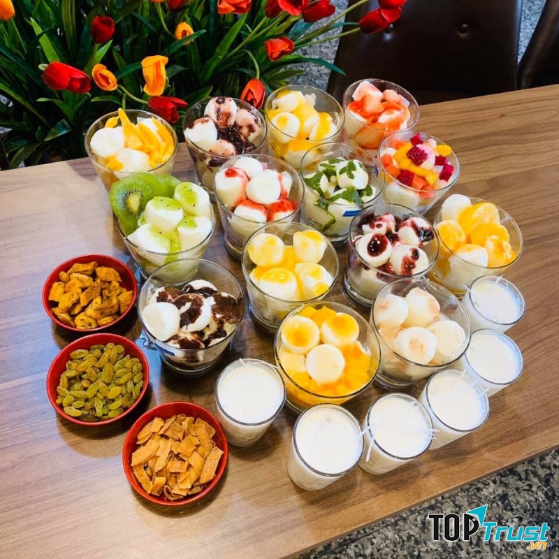 Sữa chua trân châu Con Bò Cười