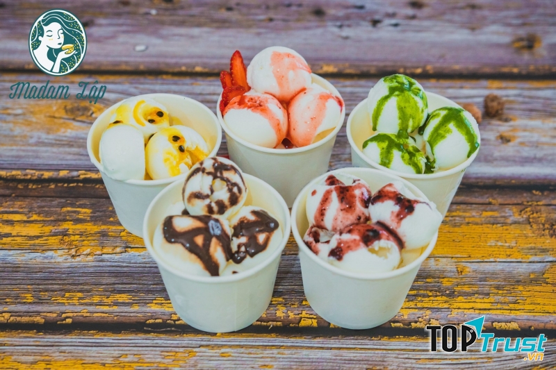Sữa chua trân châu Madam Lập