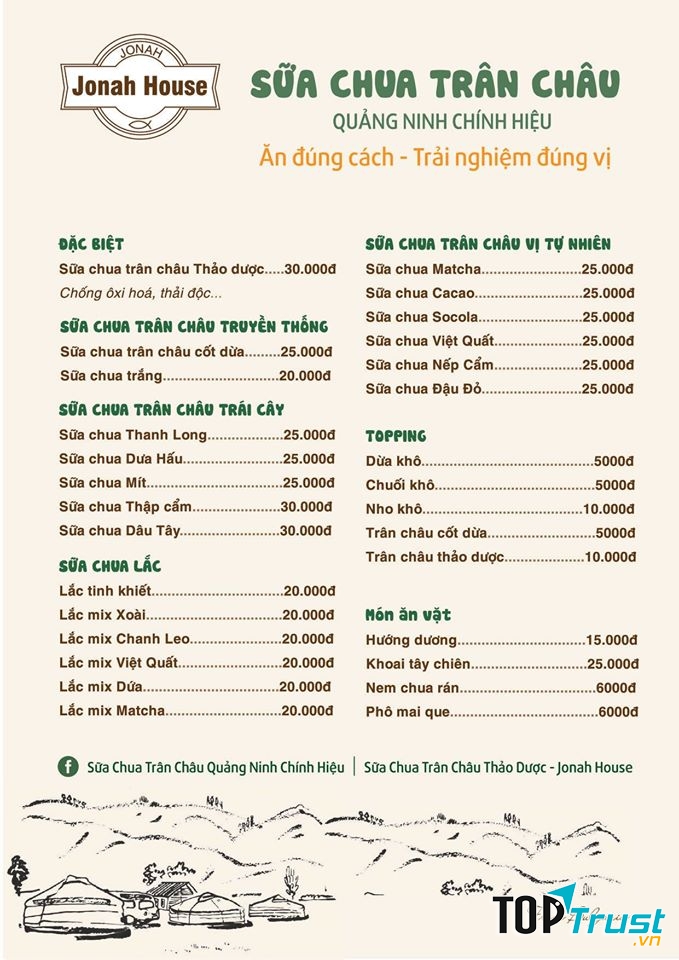 Sữa Chua Trân Châu Quảng Ninh Chính Hiệu - Jonah House