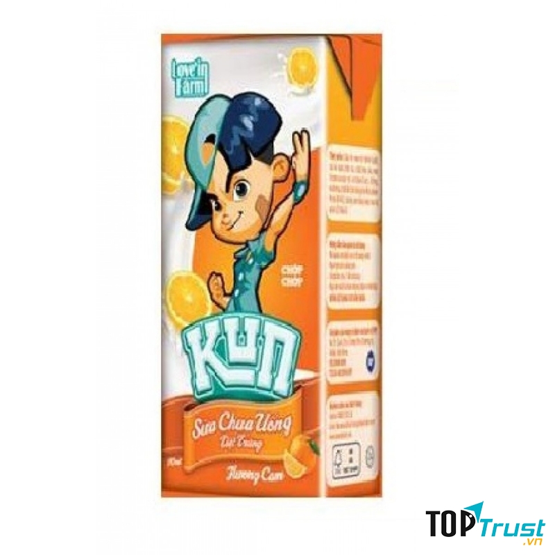 Sữa chua uống Kun vị cam