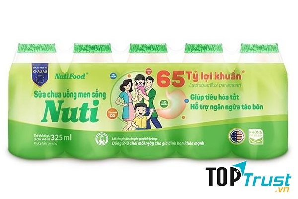 Sữa chua uống men sống Nuti cung cấp khoảng 20 tỷ lợi khuần