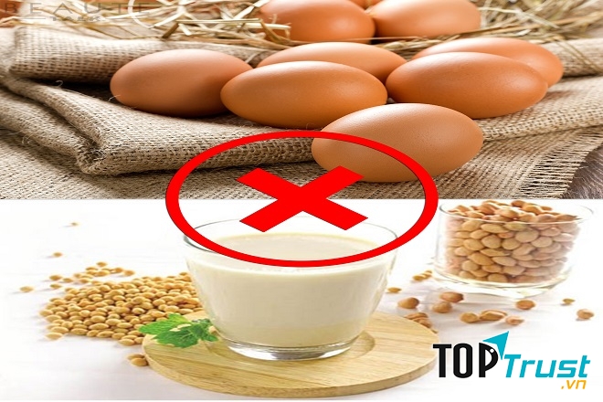 Sữa đậu nành và trứng