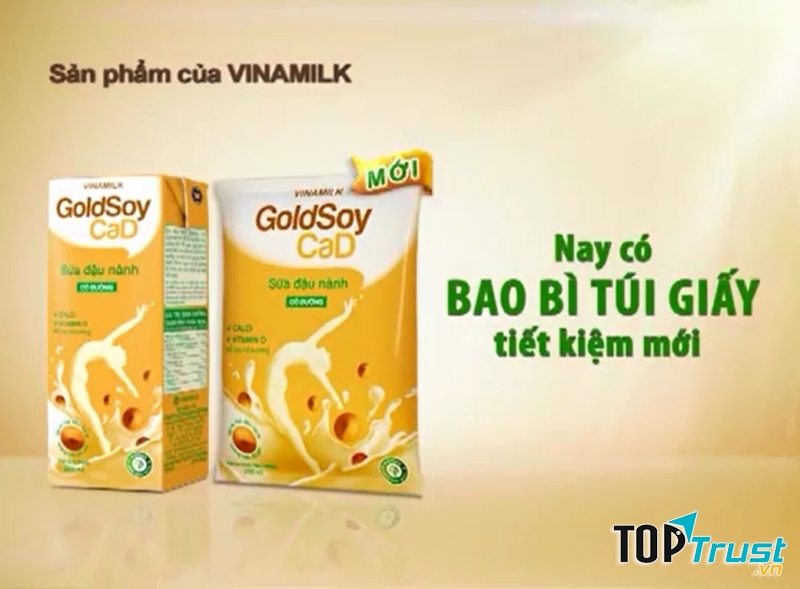 Sữa đậu nành Vinamilk 100 % nguyên liệu chất lượng.