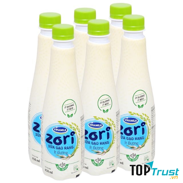 Sữa gạo rang Vinamilk ZORI dạng chai
