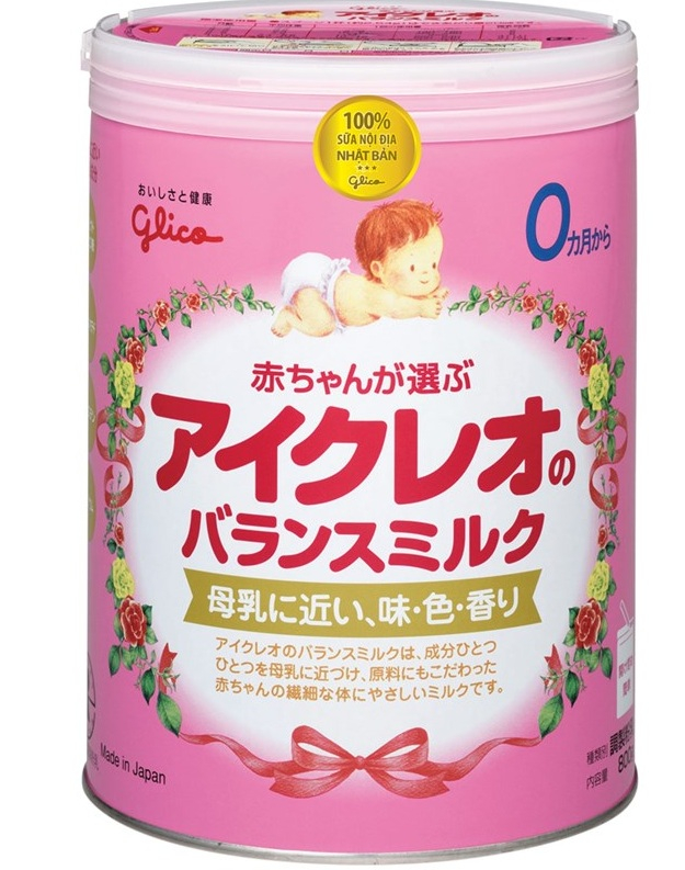 Sữa Glico Icreo được nhập khẩu nguyên lon từ Nhật Bản