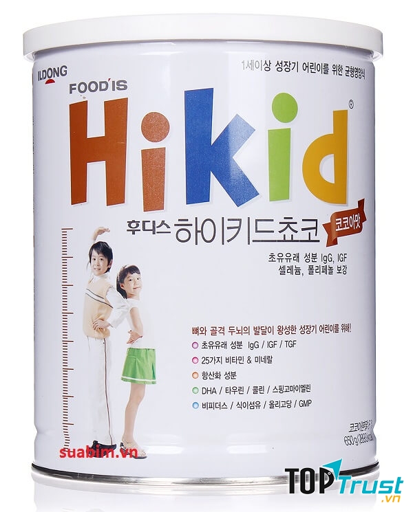 Sữa Hikid Hàn Quốc tăng chiều cao