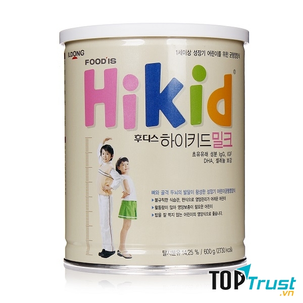 Sữa Hikid Food í vị vani 600gr