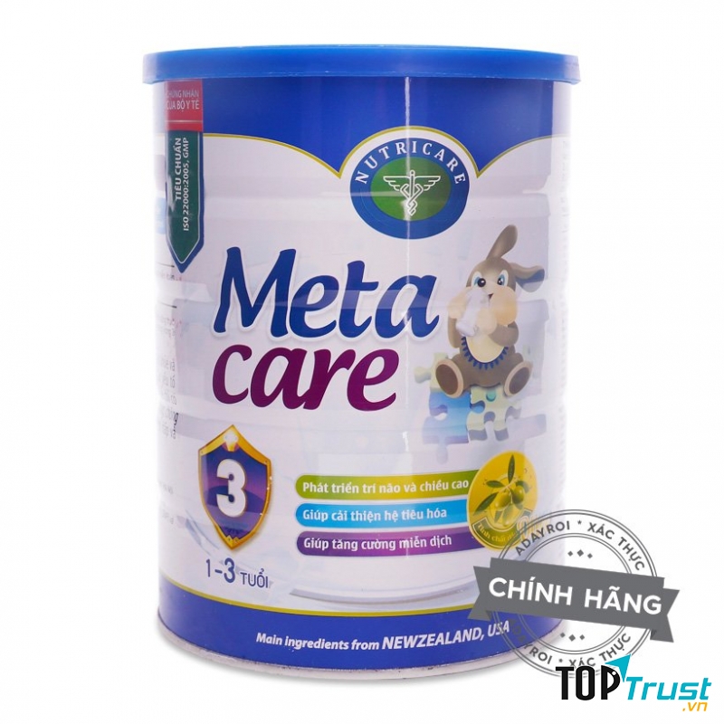 Sữa Meta Care 3+ Nutricare tăng chiều cao