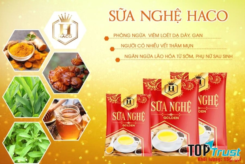 Sữa nghệ Golden HACO