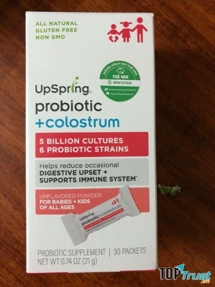 ﻿Sữa non và men vi sinh UpSpring Probiotic + Colostrum NON-GMO