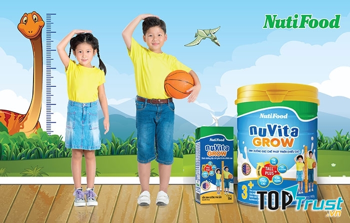 Sữa Nuvita Grow 3+ 900g (3 tuổi trở lên)