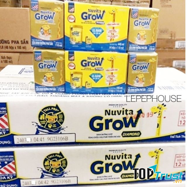 Sữa Nuvita Grow Diamond pha sẵn 110ml (1 tuổi trở lên)