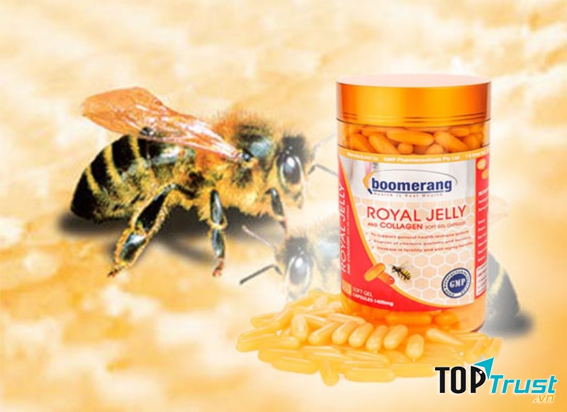 Với sự kết hợp hoàn hảo giữa tinh chất sữa ong và collagen, Royal Collagen Boomerang không chỉ giúp tăng cường sức khỏe mà còn có tác dụng cải thiện vẻ đẹp của làn da, chống lại quá trình lão hóa.