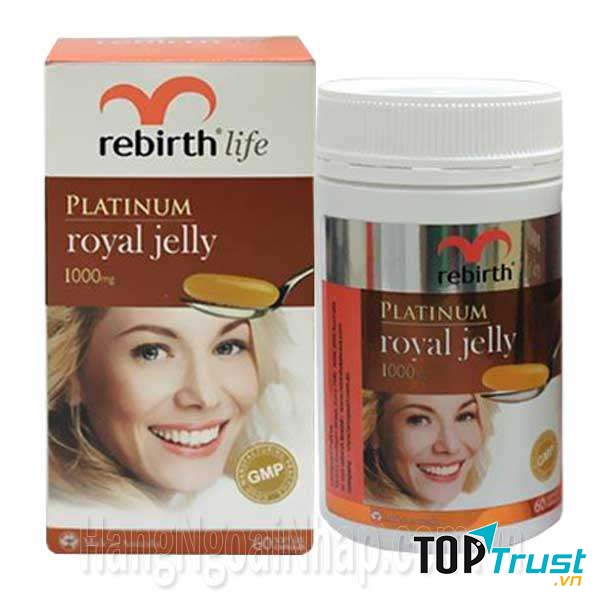Sữa Ong Chúa Rebirth Life Platinum Royal Jelly 1000mg: