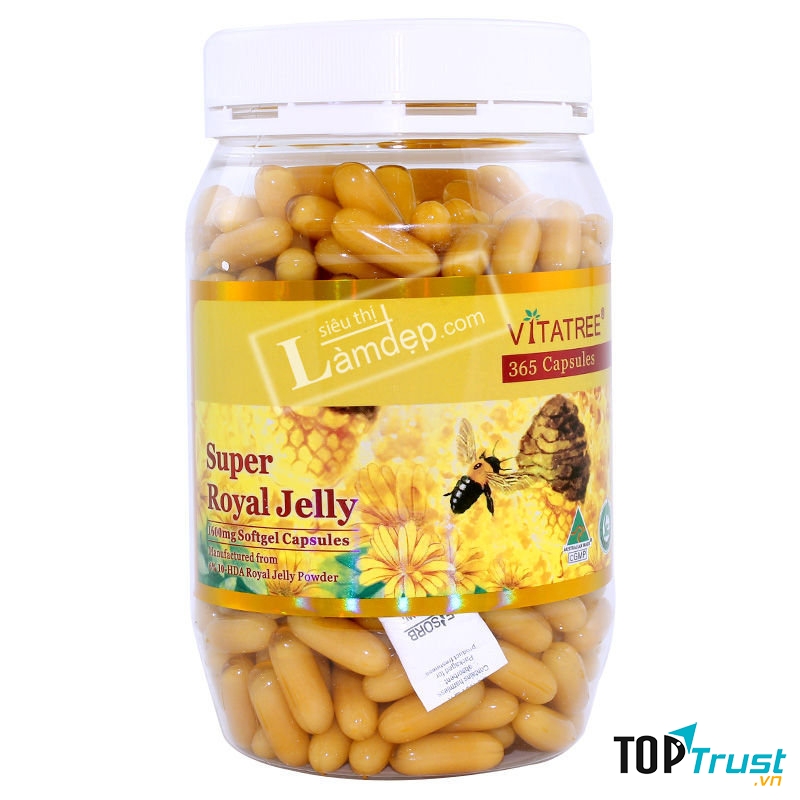 Sữa Ong Chúa Vitatree được chiết xuất hoàn toàn từ thiên nhiên có chứa nhiều dưỡng chất cần thiết như: B5, B2, B1, B12 và choline.