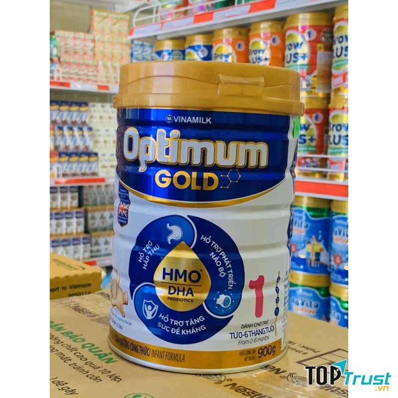 Sữa Optimum Gold HMO 1, Trẻ 0-6 Tháng, 900g