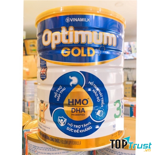 Sữa Optimum Gold HMO Số 4, Trẻ 2-6 Tuổi, 900g