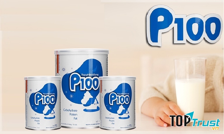 Sữa P100 dinh dưỡng cao năng lượng giúp bé tăng cân hiệu quả