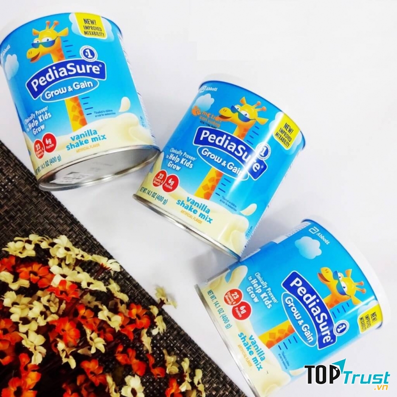 Sữa Bột Pediasure Grow And Gain Hương Vani 400g Nội địa Mỹ