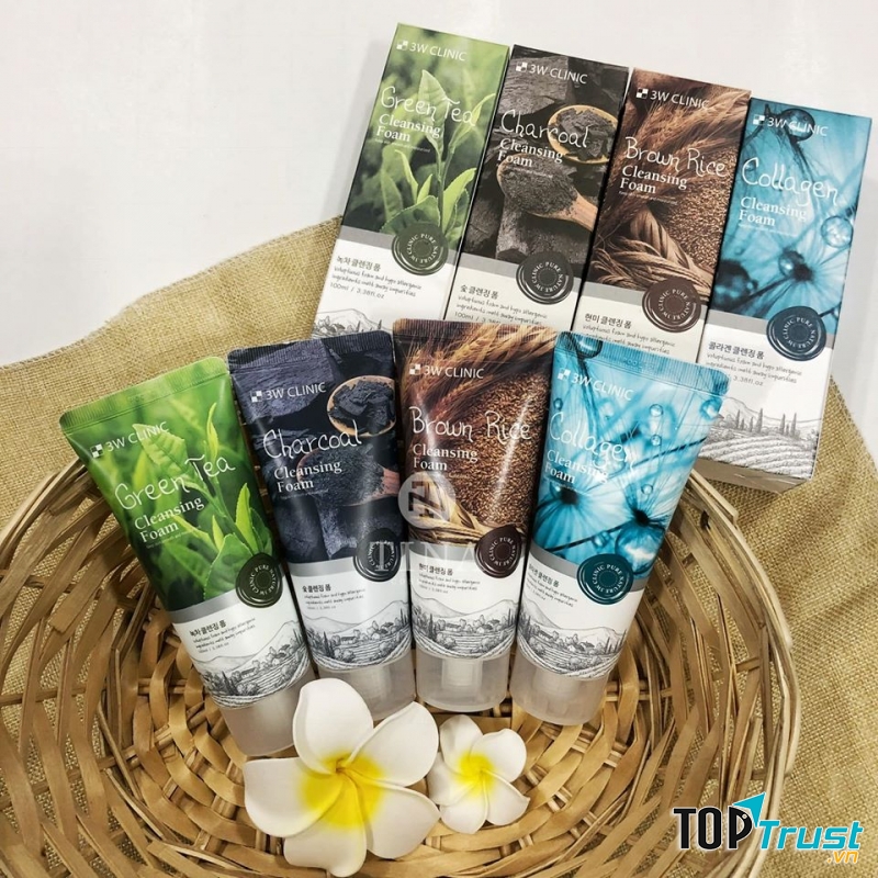 Sữa Rửa Mặt 3W Clinic Foam Cleansing Collagen của thương hiệu 3W Clinic Hàn Quốc
