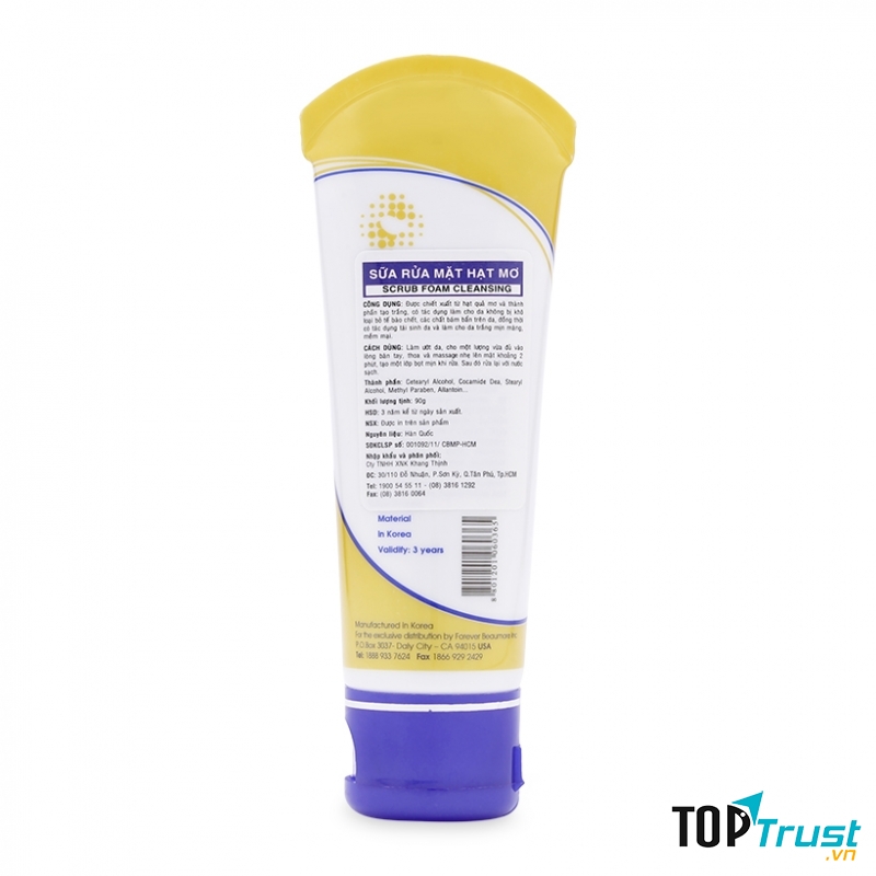 Sữa rửa mặt Beaumore Scrub.