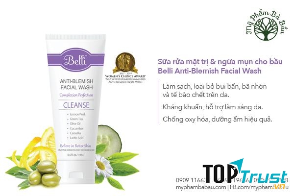 Sữa rửa mặt Belli Anti-Blemish Facial Wash
