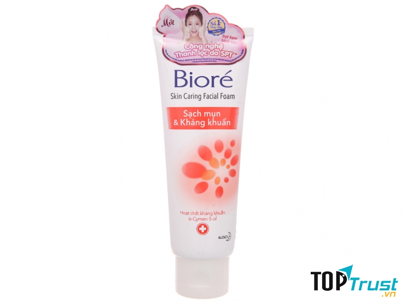 Sữa rửa mặt Bioré sạch mụn kháng khuẩn 100g