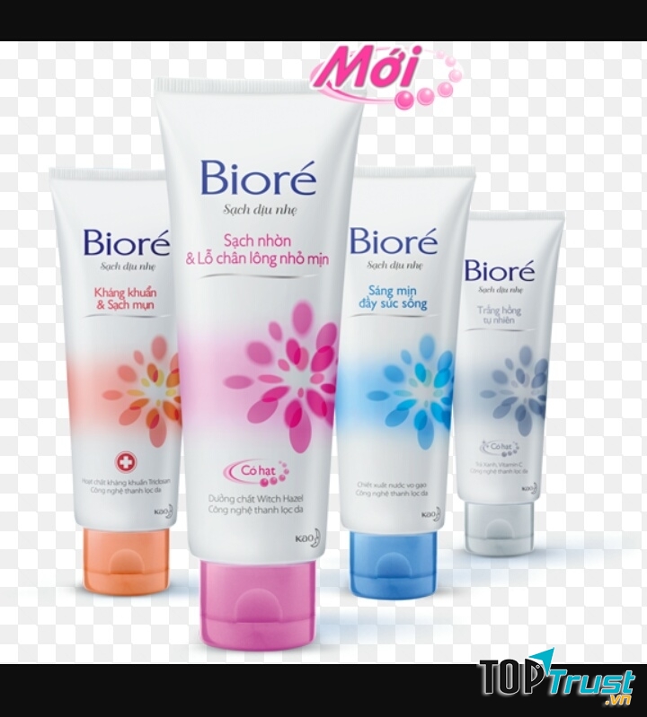 Một số loại sữa rửa mặt Bioré