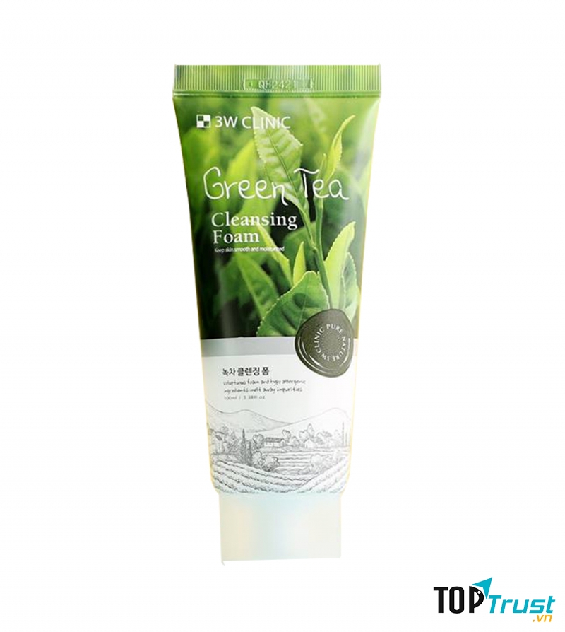 Sữa rửa mặt chiết xuất trà xanh 3W Clinic Green Tea Foam
