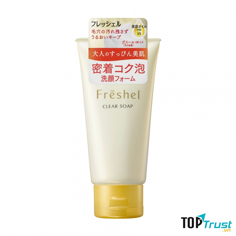 Sữa rửa mặt Kanebo Freshel Whitening Clear Soap 130g