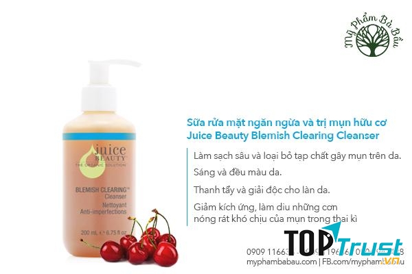 Sữa rửa mặt ngăn ngừa và trị mụn Juice Beauty Blemish Clearing Cleanser