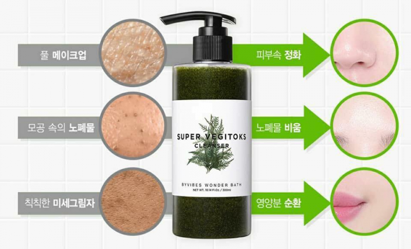 Sữa rửa mặt rau củ Super Vegitoks Cleanser