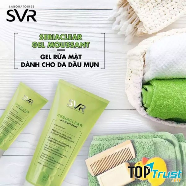 Sữa rửa mặt tẩy tế bào chết SVR