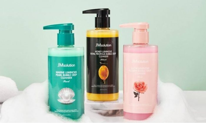 Sữa rửa mặt thải độc sủi bọt JM Solution