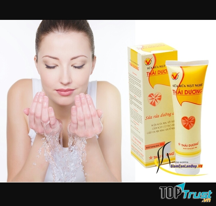 Hình ảnh quảng cáo sữa rửa mặt Thái Dương