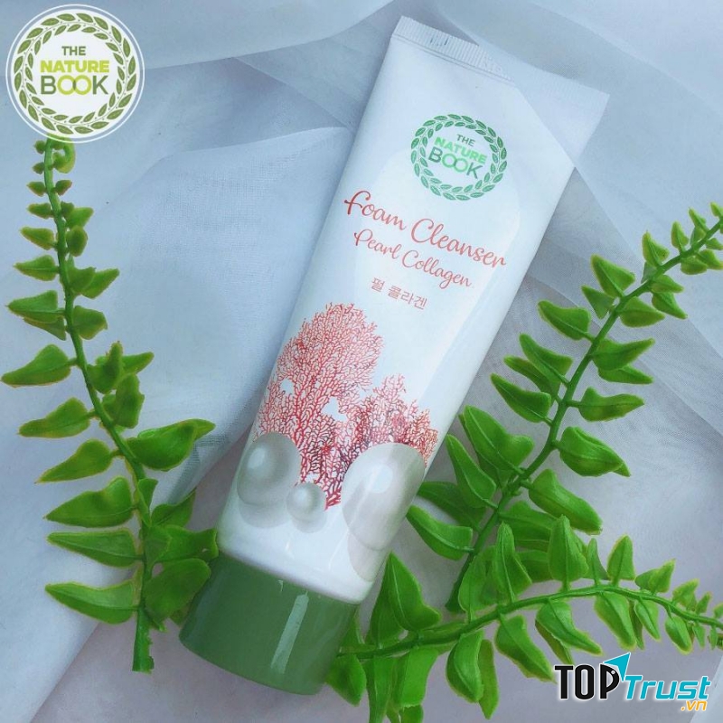 Sữa rửa mặt The Nature Book Foam Cleanser Pearl Collagen