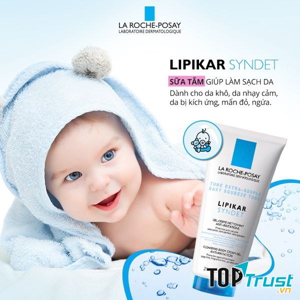 Sữa Rửa Mặt Và Tắm Cho Da Khô,Nhạy Cảm,Mẫn Ngứa La Roche-Posay Lipikar Syndet AP+ Cream