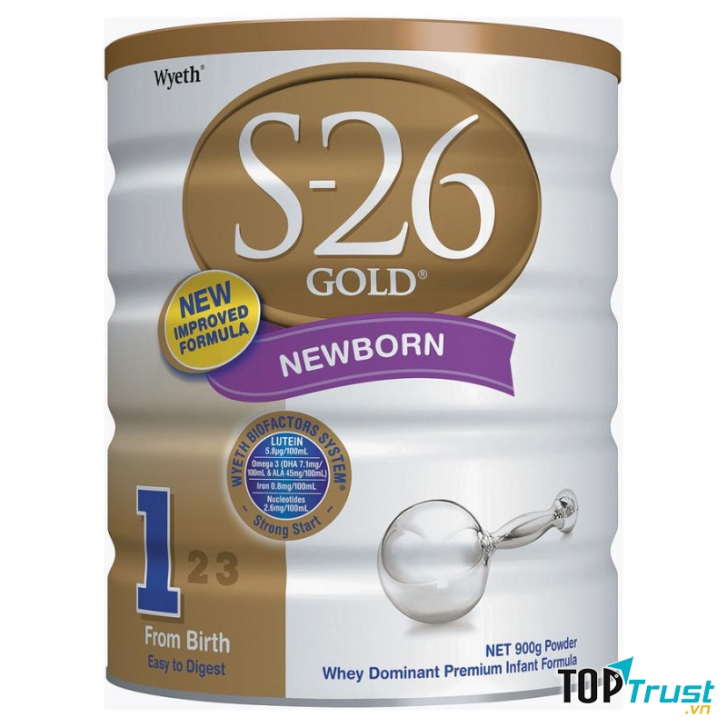Sữa S-26 Gold Newborn số 1 900g