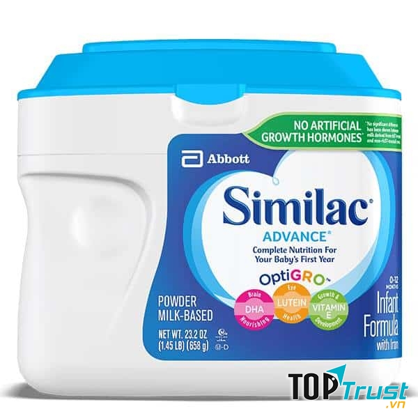 Sữa bột Similac Advance tối ưu hệ miễn dịch dành cho bé từ 0-12 tháng của Mỹ