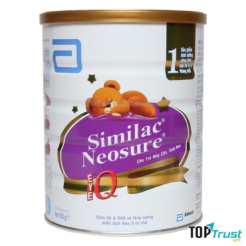 Sữa Similac Neosure số 1 850g (0 - 12 tháng)