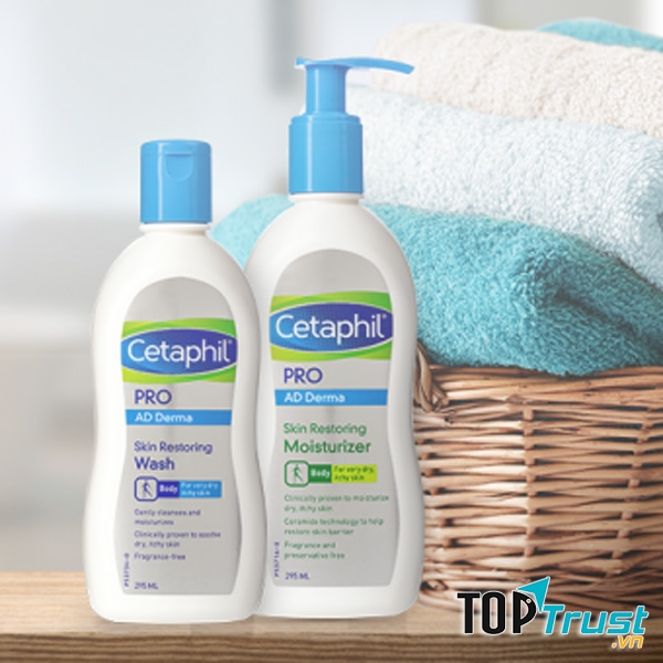 Sữa tắm cho da khô ngứa Cetaphil AD Derma Skin Restoring Wash