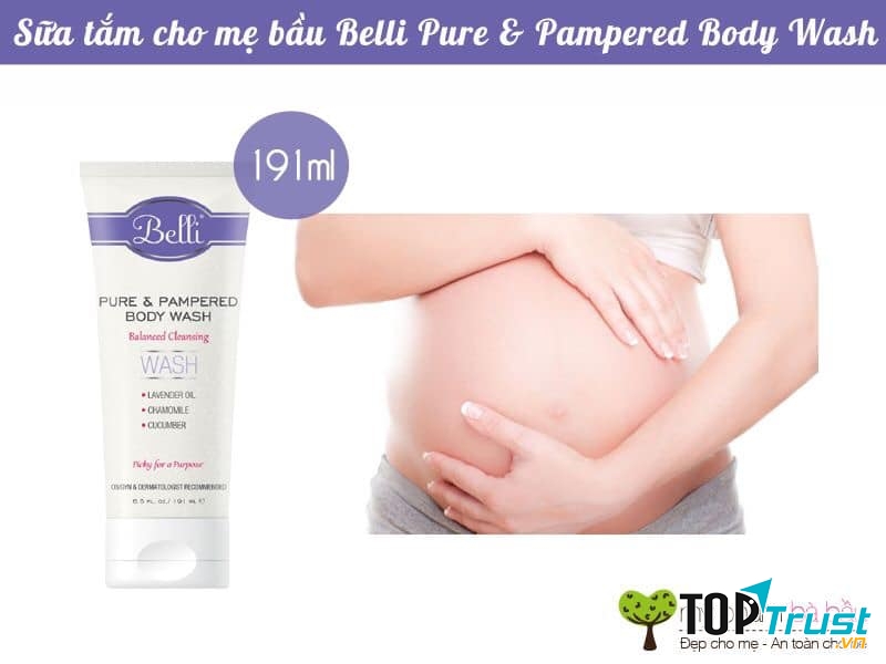 Sữa tắm cho mẹ bầu Belli Pure & Pampered Body Wash