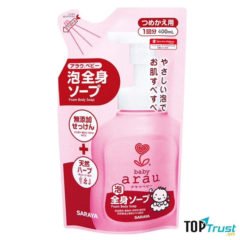 Sữa tắm cho trẻ sơ sinh Arau Baby
