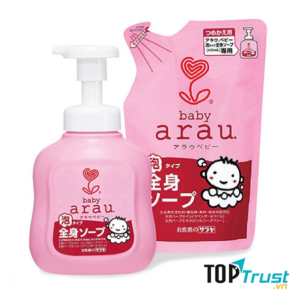 Sữa tắm cho trẻ sơ sinh Arau Baby 400ml