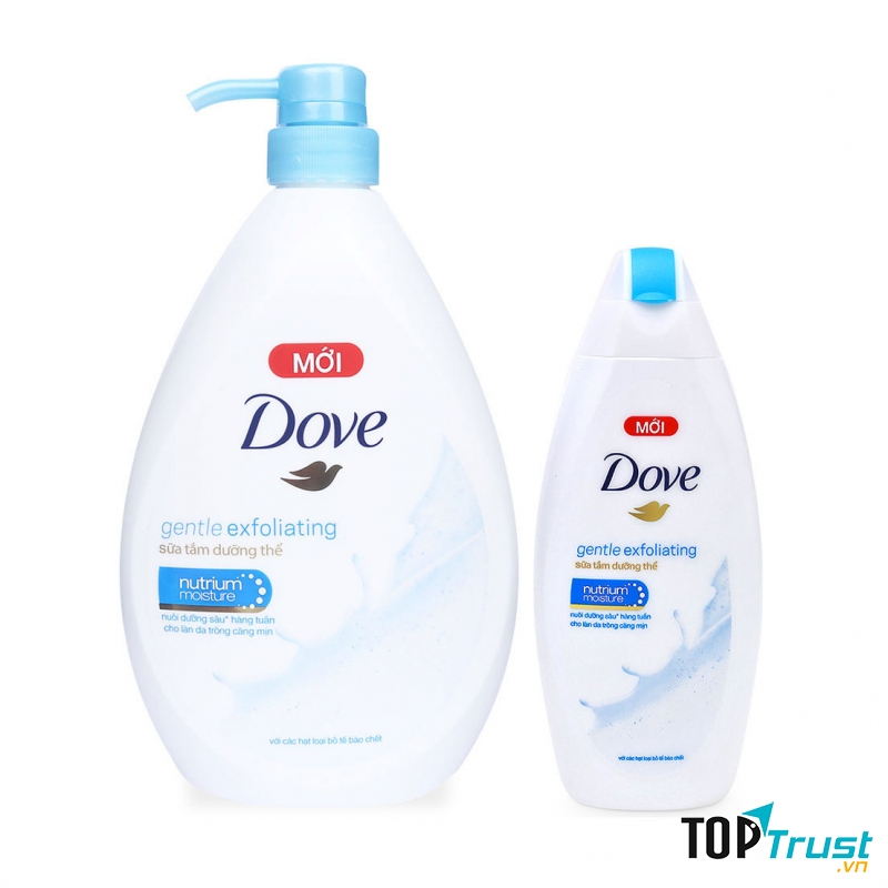 Sữa Tắm Dưỡng Thể Tẩy Tế Bào Chết Dove Gentle Exfoliating Nutrium Moisture