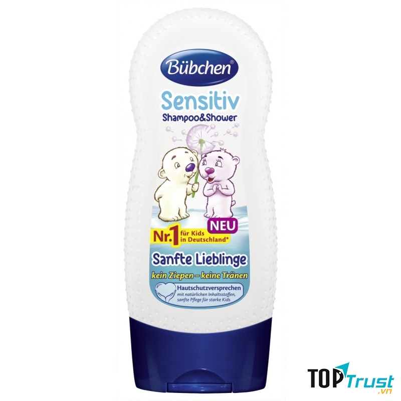 Sữa tắm gội dành cho da ngạy cảm Bubchen
